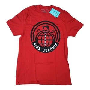 Pink Dolphin T- Shirt Small Size / front graphic tee / short sleeve